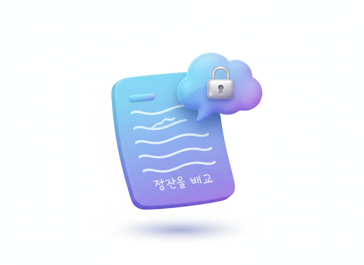 비밀글 첨삭 요청 아이콘